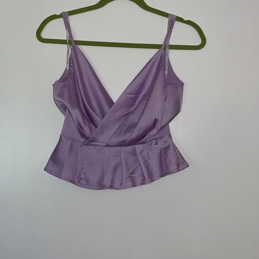 Super Down purple top